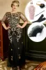 Black and Golden Plus Size 1920s Gatsby Dress with 20s Acessories Set sold by Zapaka