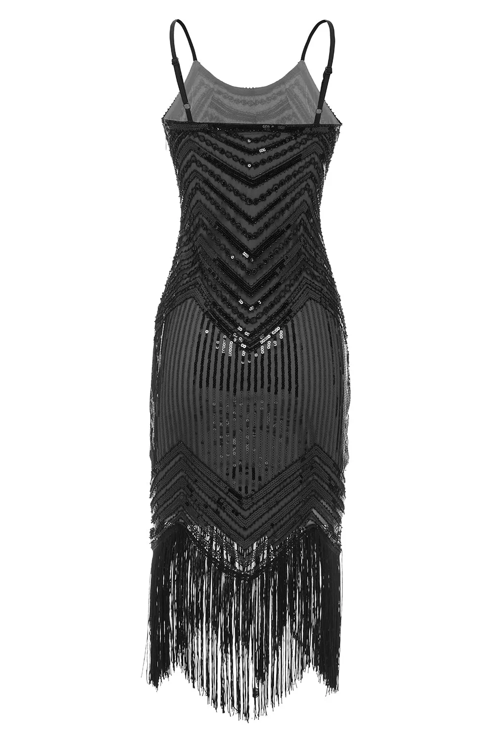 Sparkly Fringed Vintage Sequin 1920s Dress sold by Zapaka product image thumbnail 2