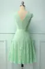 Mint Lace V-neck Dress sold by Zapaka