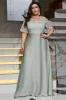 Grey Plus Size Mother of Bride Dress with Lace sold by Zapaka