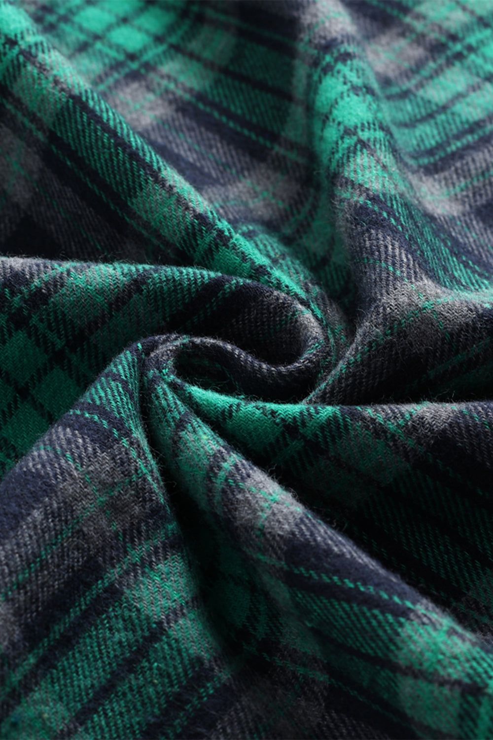 Green V Neck Plaid Vintage Dress sold by Zapaka product image thumbnail 3