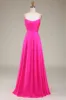 Hot Pink Spaghetti Straps A-line Prom Dress with Pleated sold by Zapaka