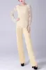 Daffodil Long Sleeves Lace Top Mother of the Bride Pant Suits sold by Zapaka