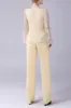 Daffodil Long Sleeves Lace Top Mother of the Bride Pant Suits sold by Zapaka