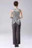 Dusk Sequin 3 Pieces Mother of the Bride Pant Suits sold by Zapaka