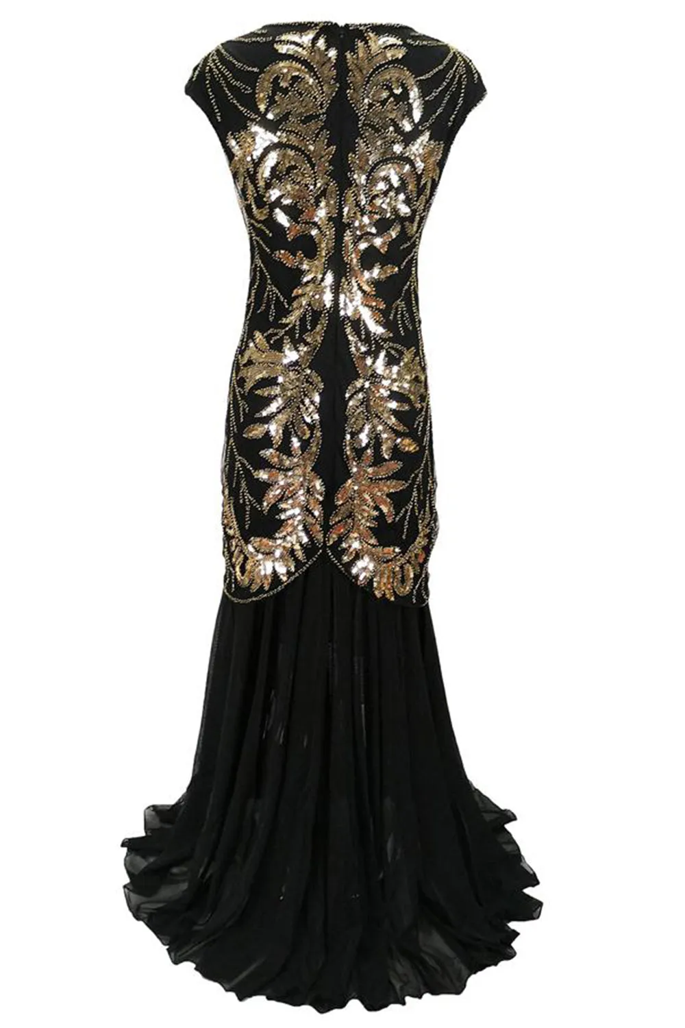 Long Sequin 1920s Gatsby Dress sold by Zapaka product image thumbnail 4
