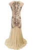 Long Sequin 1920s Gatsby Dress sold by Zapaka
