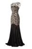 Black 1920s Flapper Glitter Dresses sold by Zapaka