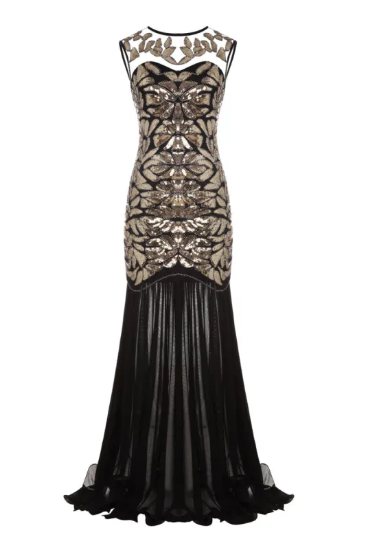 Black 1920s Flapper Glitter Dresses sold by Zapaka