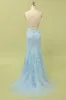 Women's Mermaid Spaghetti Straps Long Prom Dress U.S. Warehouse Stock Clearance - Only $65.9 sold by Zapaka