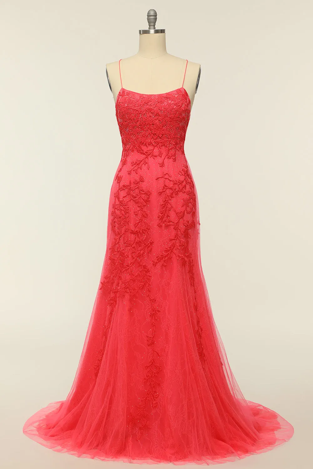 Women's Mermaid Spaghetti Straps Long Prom Dress U.S. Warehouse Stock Clearance - Only $65.9 sold by Zapaka product image thumbnail 5