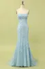 Women's Mermaid Spaghetti Straps Long Prom Dress U.S. Warehouse Stock Clearance - Only $65.9 sold by Zapaka
