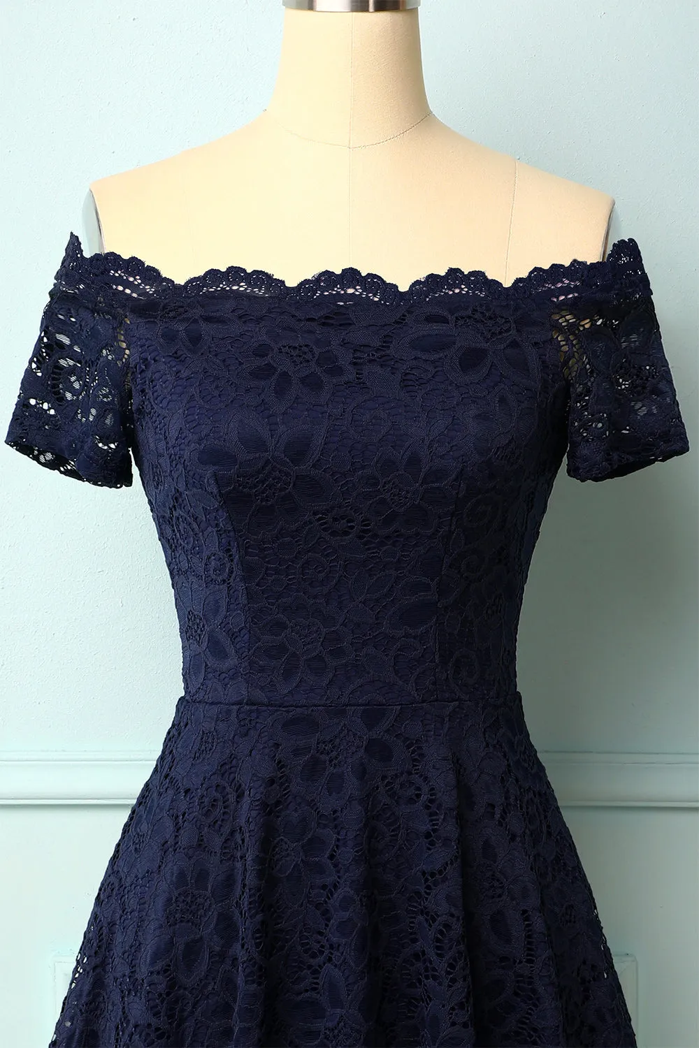 Navy Off the Shoulder Dress sold by Zapaka product image thumbnail 3