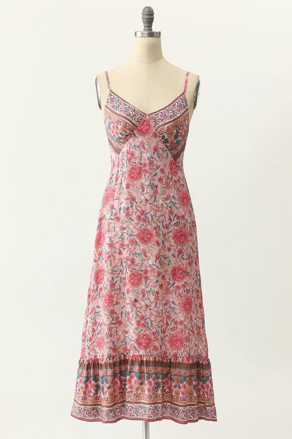 Spaghetti Straps Blue Bohemia Style Dress sold by Zapaka product image thumbnail 4