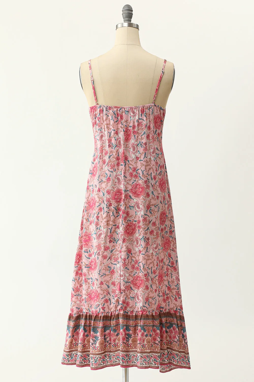 Spaghetti Straps Blue Bohemia Style Dress sold by Zapaka product image thumbnail 5