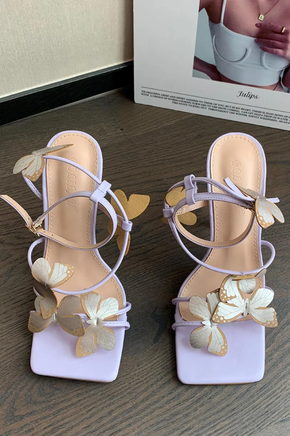 Cross Strap Butterfly Stiletto High Heel sold by Zapaka product image thumbnail 4