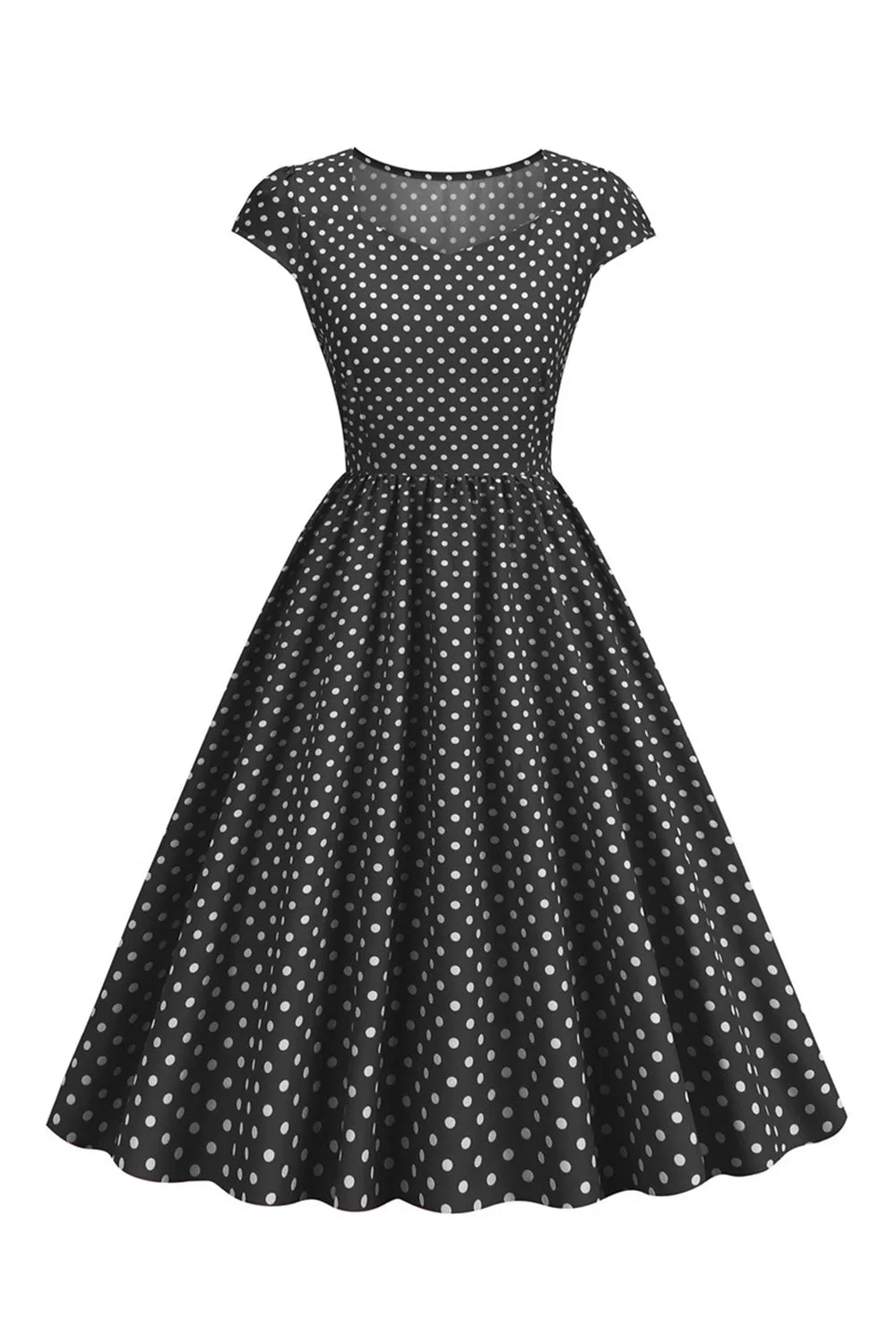 Polka Dots Swing 1950s Dress sold by Zapaka product image thumbnail 4