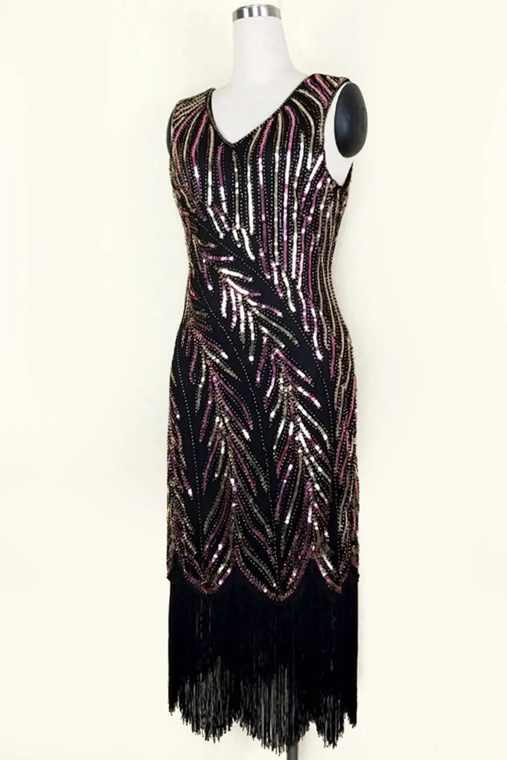 Sequin Great Gatsby Dress with Fringes sold by Zapaka product image thumbnail 3
