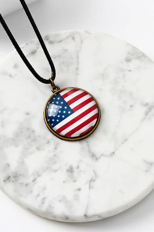 Independence Day Flag Necklace sold by Zapaka
