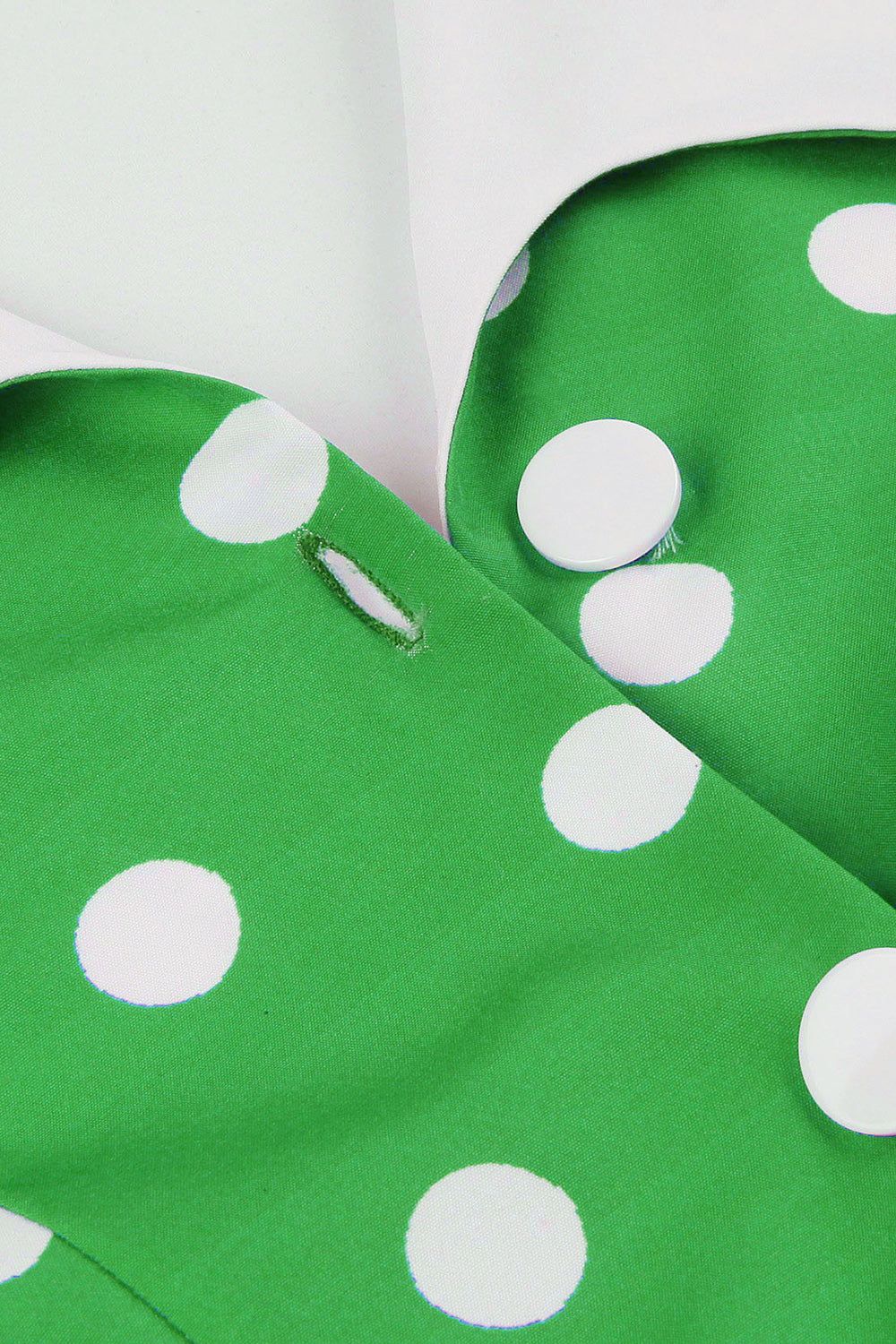 Green A Line Halter Polka Dots 1950s Dress sold by Zapaka product image thumbnail 4