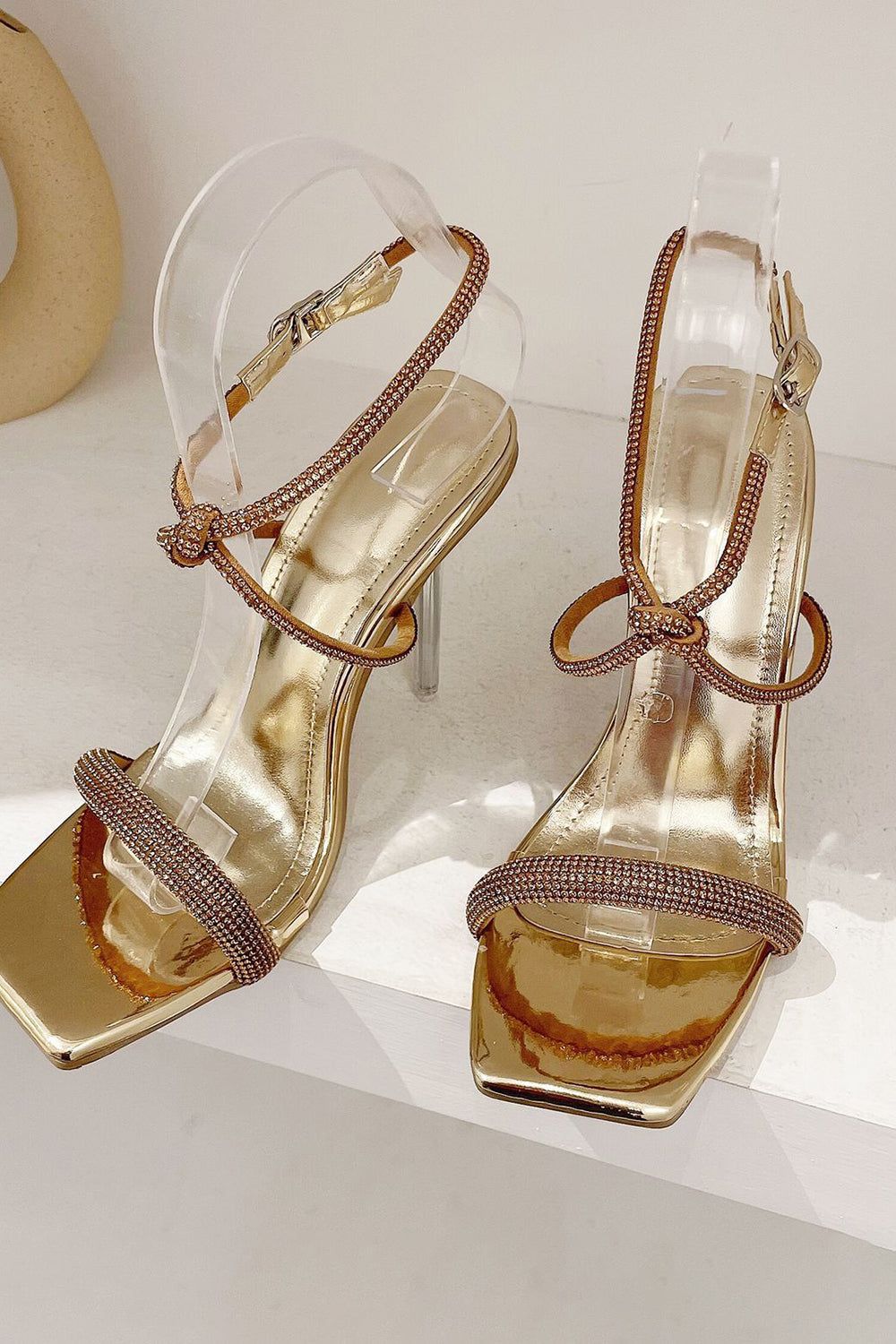 Square Toe Stiletto Black High Heels sold by Zapaka product image thumbnail 3