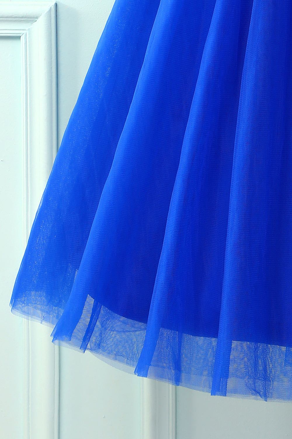Halter Royal Blue Lace Dress sold by Zapaka product image thumbnail 5