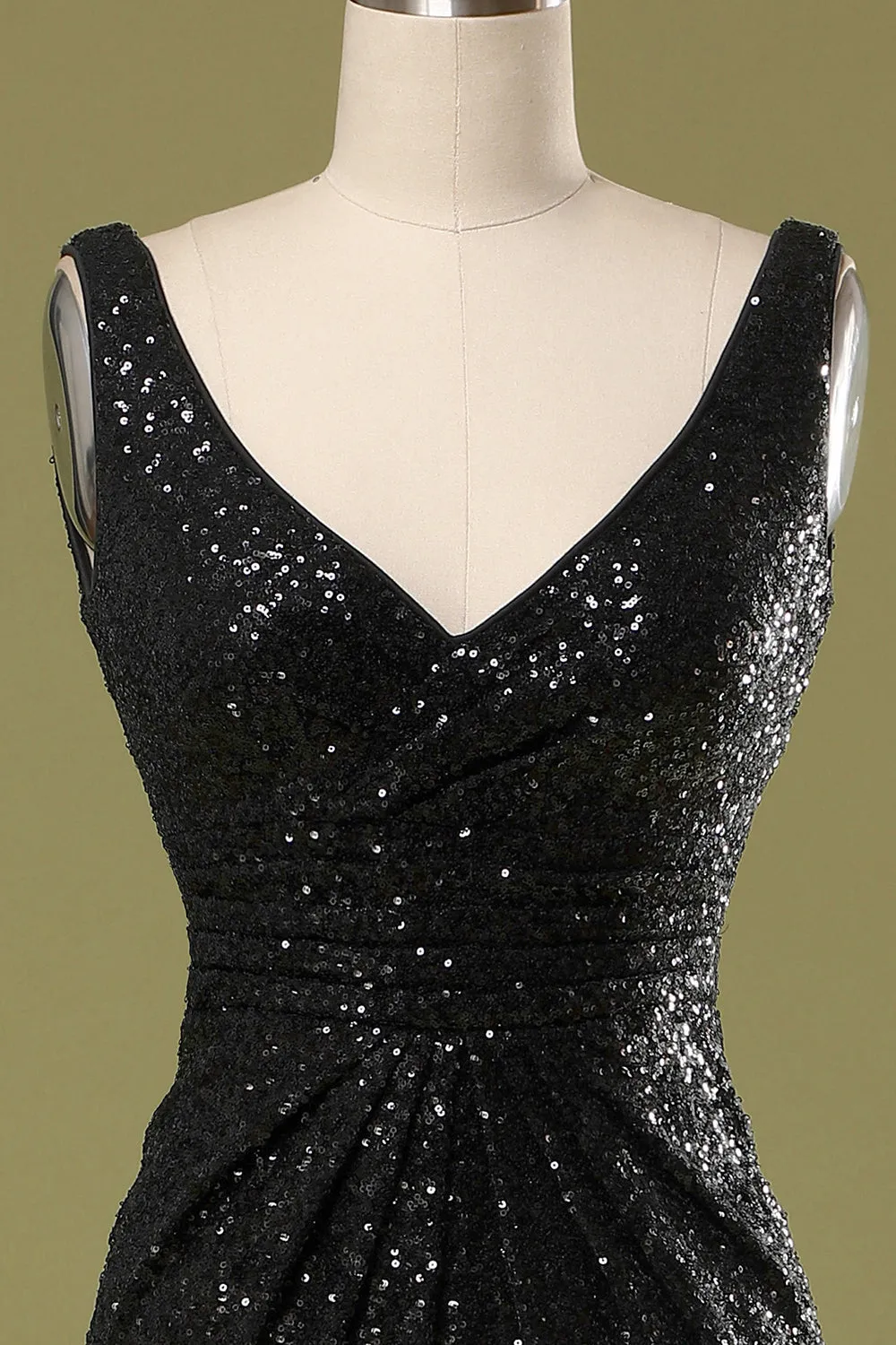 Long Black Sequins Dress sold by Zapaka product image thumbnail 3