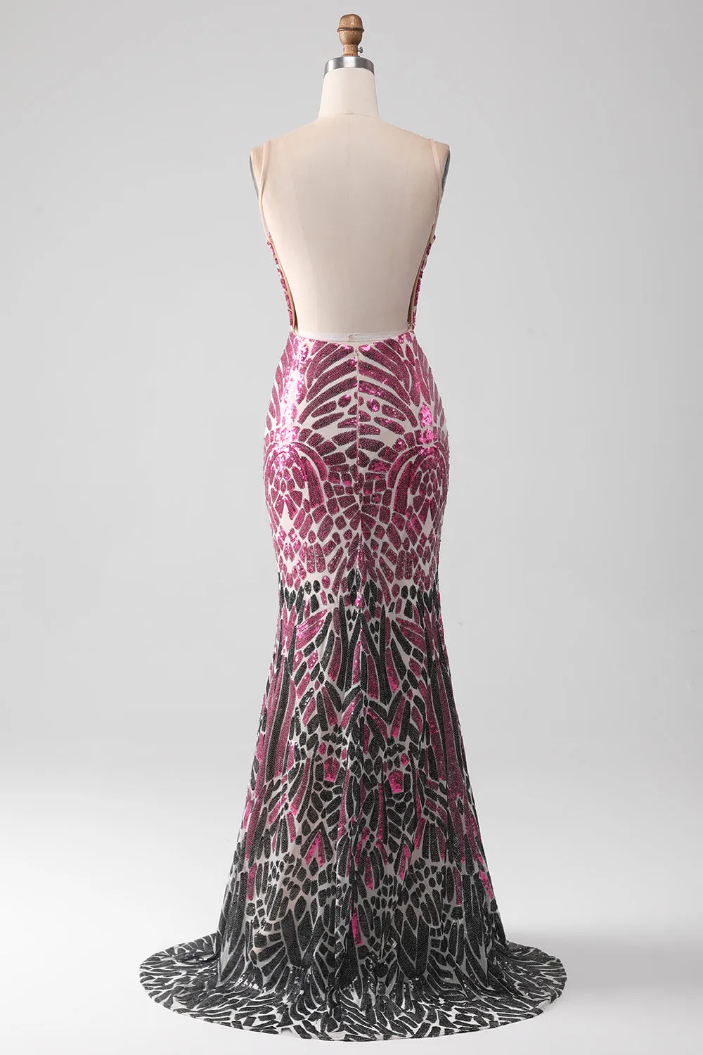 Sparkly Spaghetti Straps Mermaid Prom Dress with Backless sold by Zapaka product image thumbnail 2