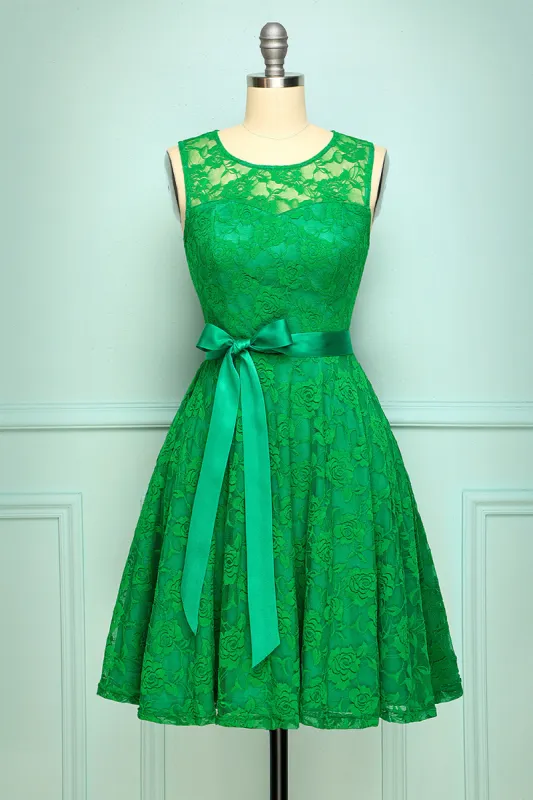 Green Lace Dress sold by Zapaka