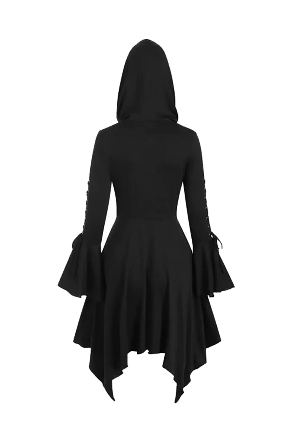 Black Long Sleeves Lace-up Halloween Dress sold by Zapaka product image thumbnail 2