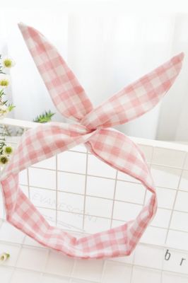Cut Plaid Knotted Criss Cross Headbands sold by Zapaka