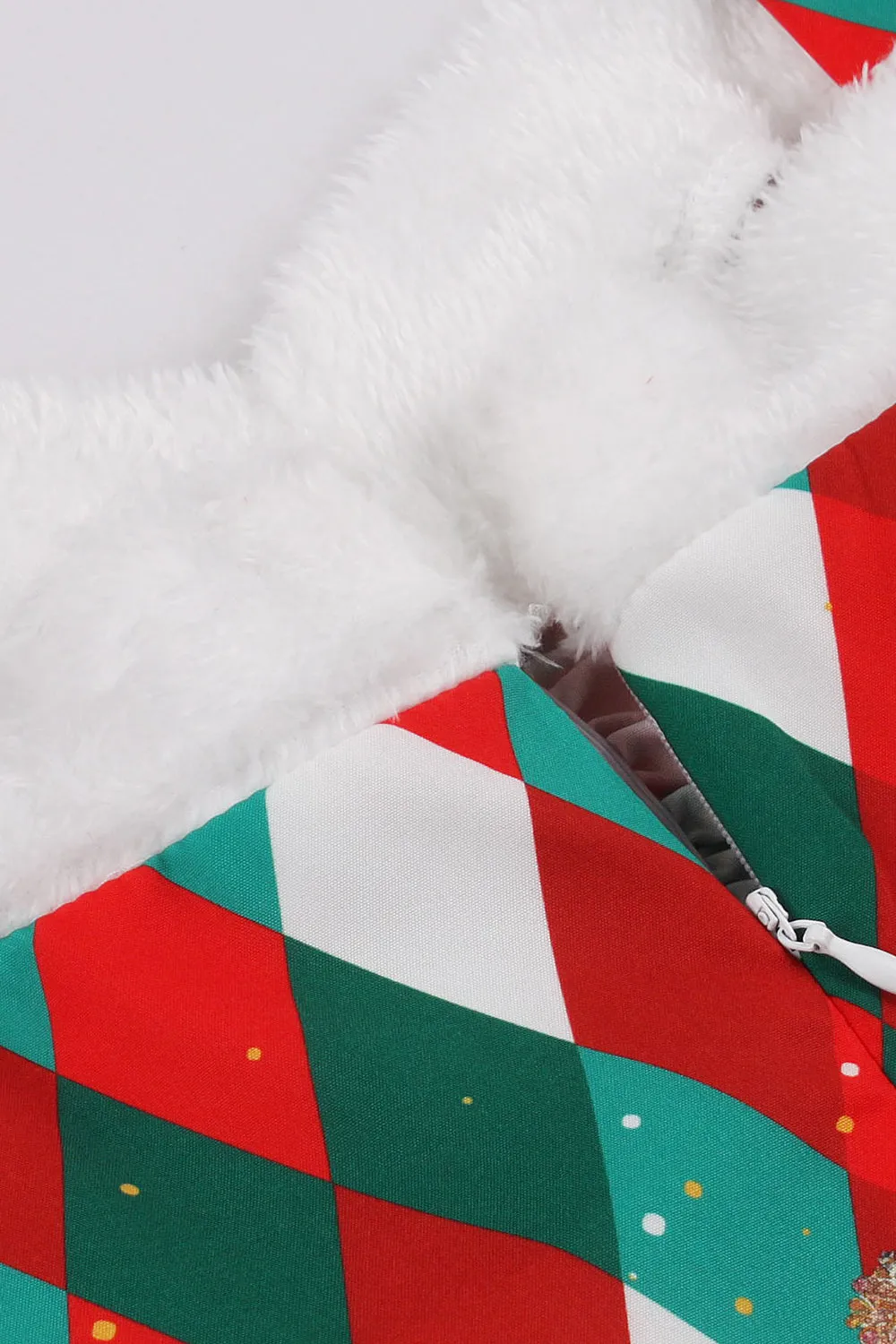 A Line Spaghetti Straps Red Christmas Vinatge Dress sold by Zapaka product image thumbnail 4