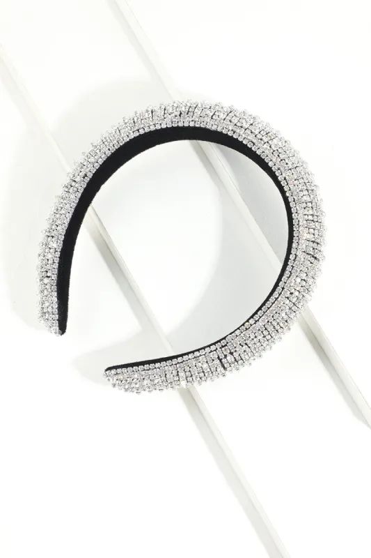 Glitter Silver Crystal Headband sold by Zapaka