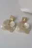 Green Acrylic Flower Shape Earrings sold by Zapaka