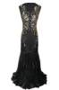 Sequin Gold Long 1920s Dress sold by Zapaka