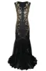 Sequin Gold Long 1920s Dress sold by Zapaka