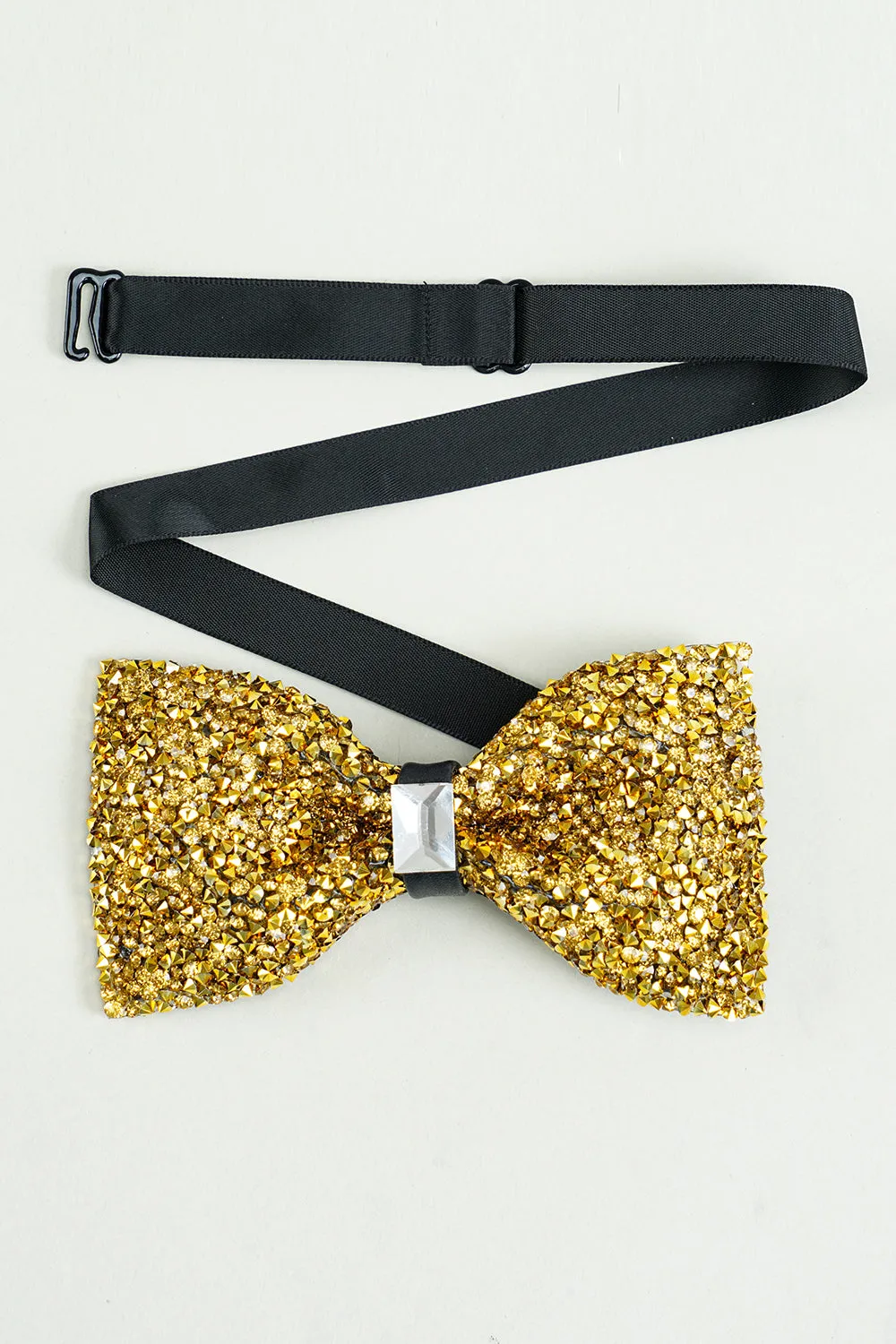 Golden Adjustable Bow Tie Formal Tuxedo Bowtie sold by Zapaka product image thumbnail 4