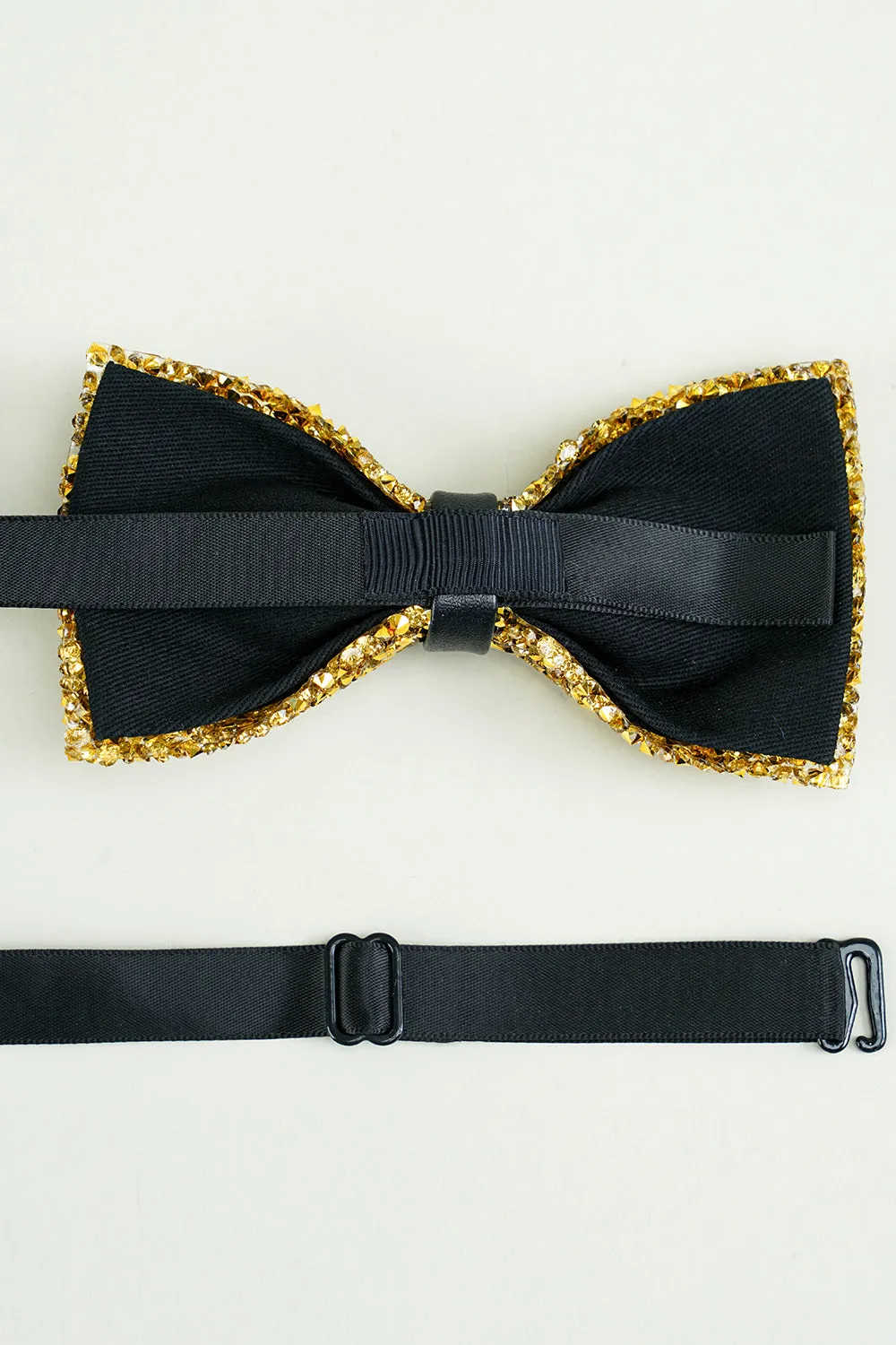 Golden Adjustable Bow Tie Formal Tuxedo Bowtie sold by Zapaka product image thumbnail 2
