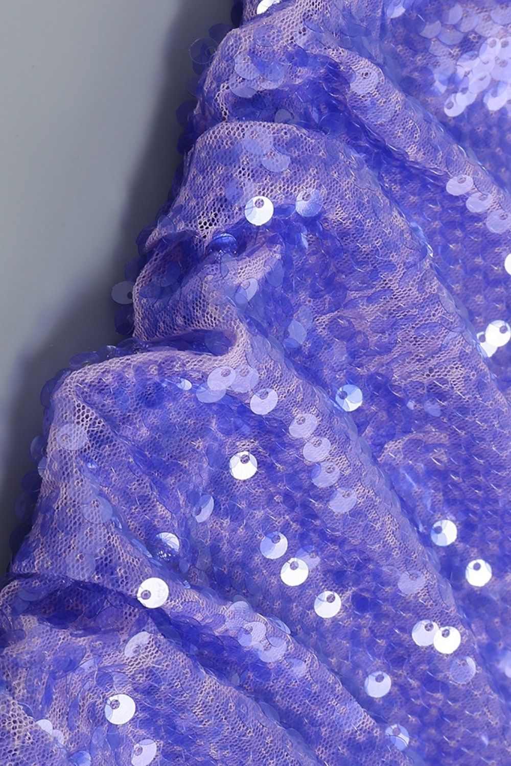 Sequin Backless Purple Strappy Halter-Neck Long Party Dress sold by Zapaka product image thumbnail 4