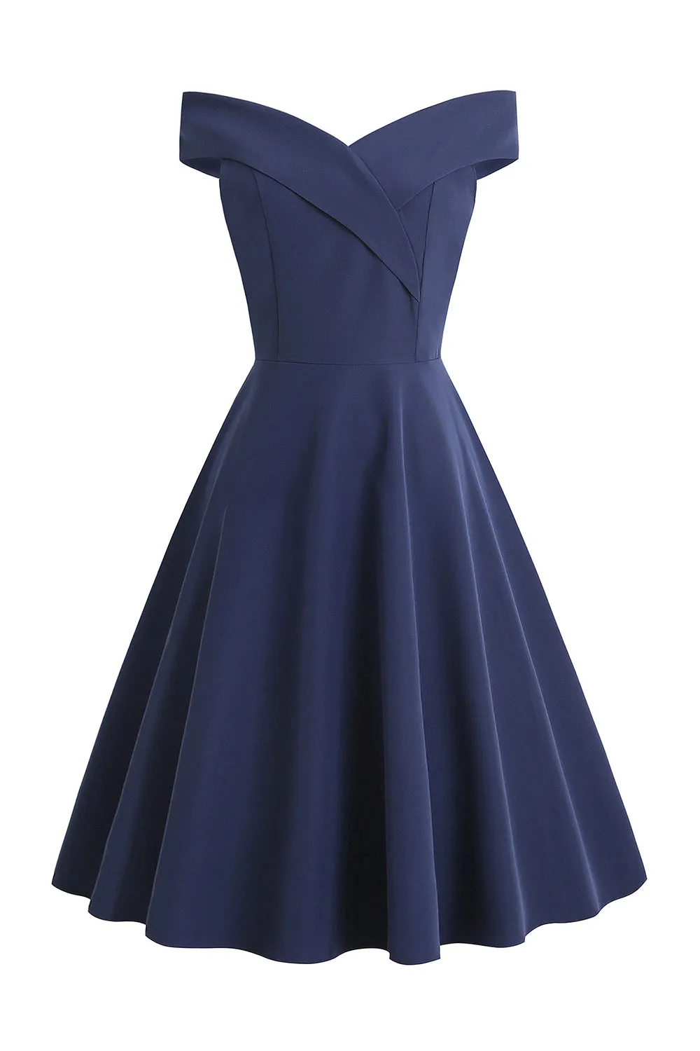 Short A Line Black Vintage 1950s Dress sold by Zapaka product image thumbnail 5