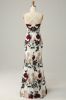 Mermaid Spaghetti Straps Flower Printed Wedding Guest Dress sold by Zapaka