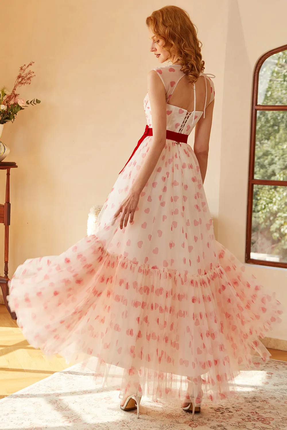 Princess A Line Sweetheart Long Prom Dress with Bowknot sold by Zapaka product image thumbnail 5