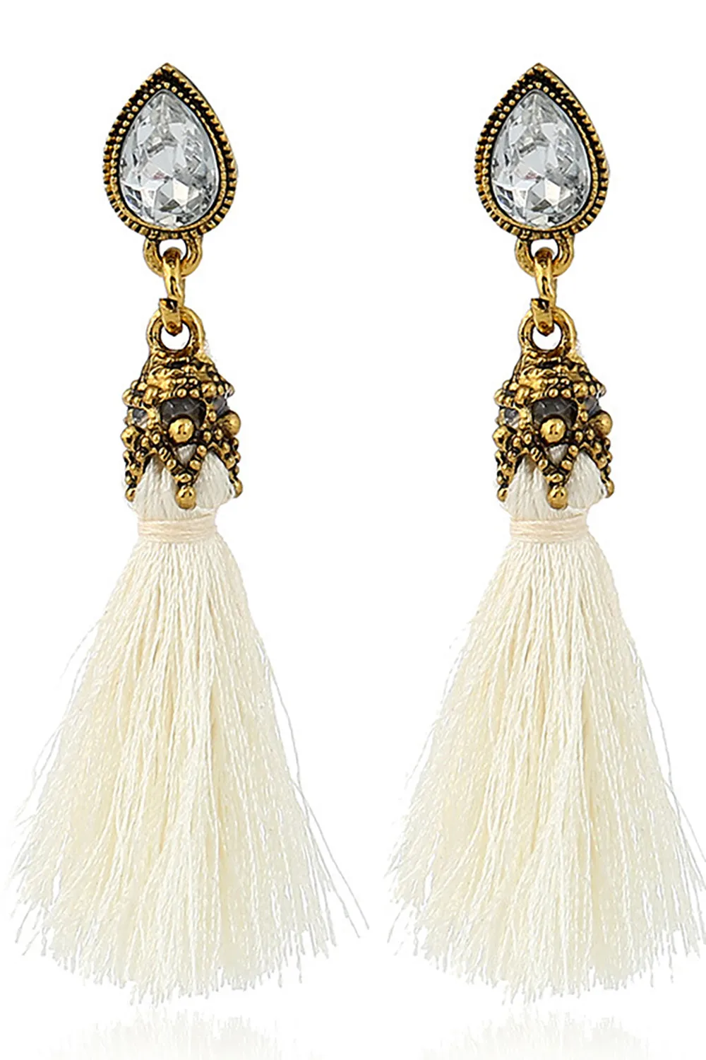 Red Tassels Earrings sold by Zapaka product image thumbnail 2