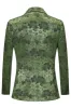 Army Green Peak Lapel 2 Piece Men's Prom Suit with Pattern sold by Zapaka