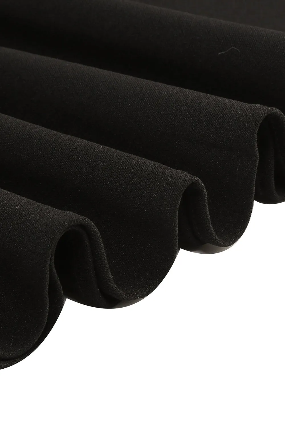 Black A line Long Sleeves 1950s Dress with Lace sold by Zapaka product image thumbnail 5