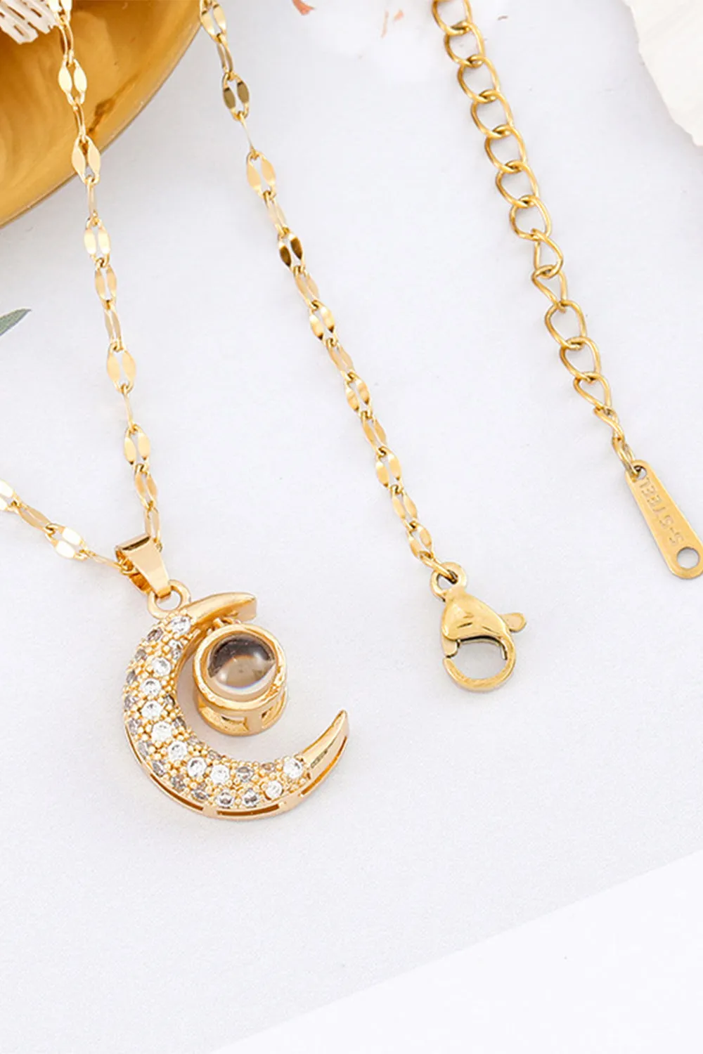 Golden Moon Necklace sold by Zapaka product image thumbnail 4