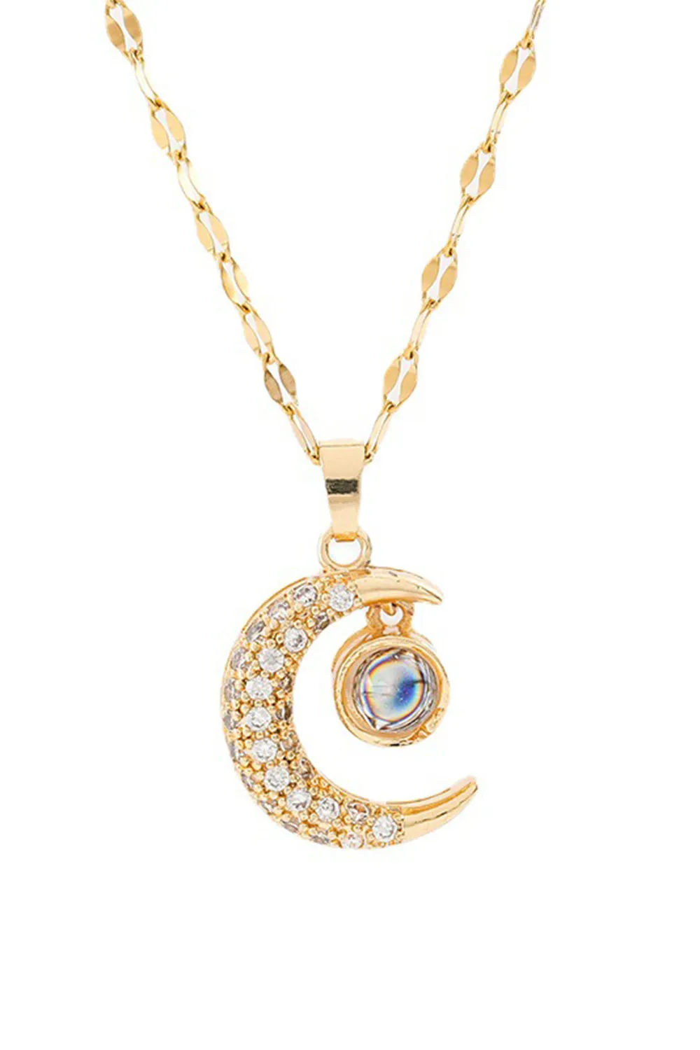 Golden Moon Necklace sold by Zapaka