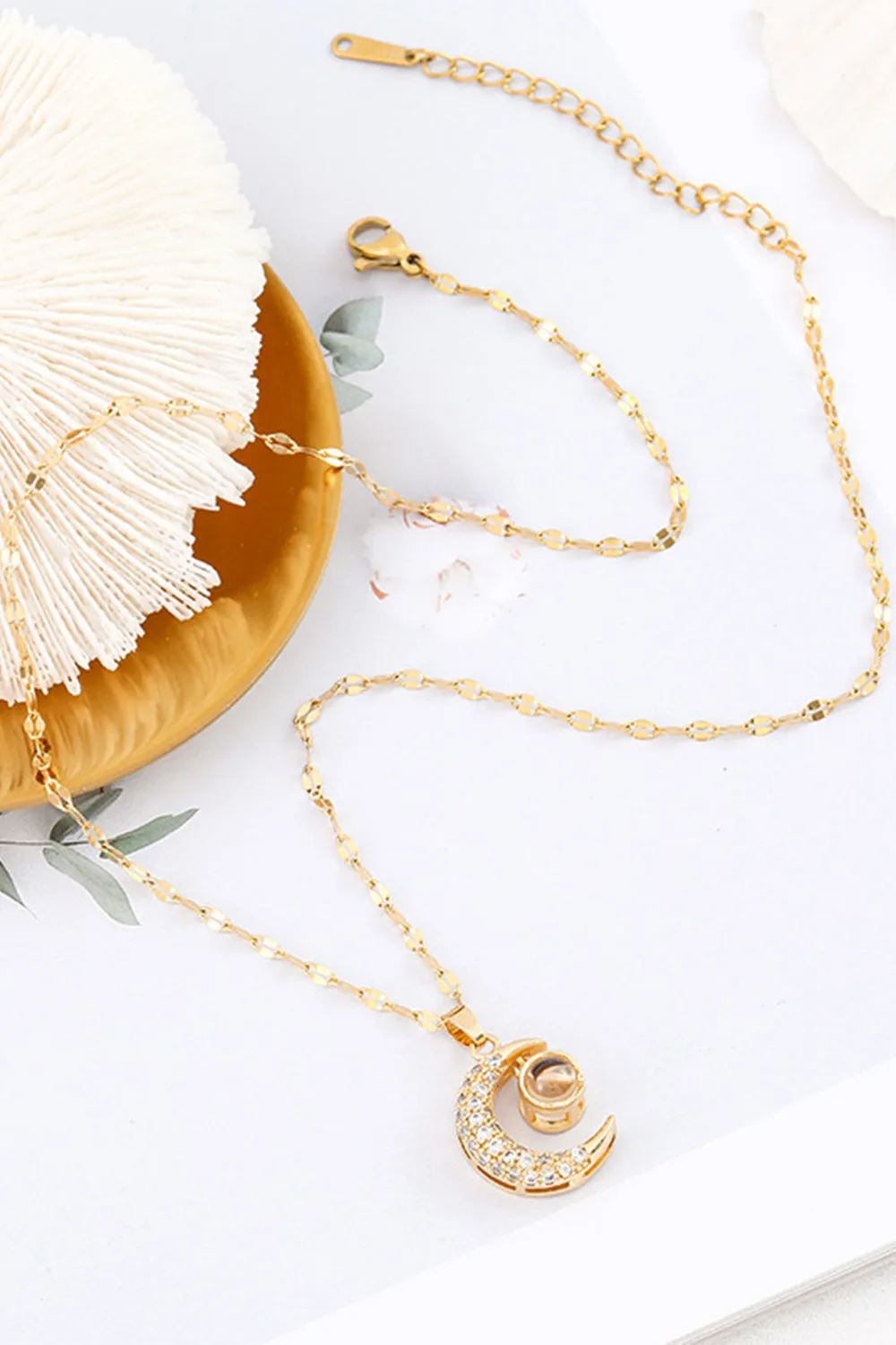 Golden Moon Necklace sold by Zapaka product image thumbnail 3