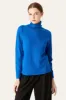 Khaki Cropped Turtleneck Wool Sweater sold by Zapaka