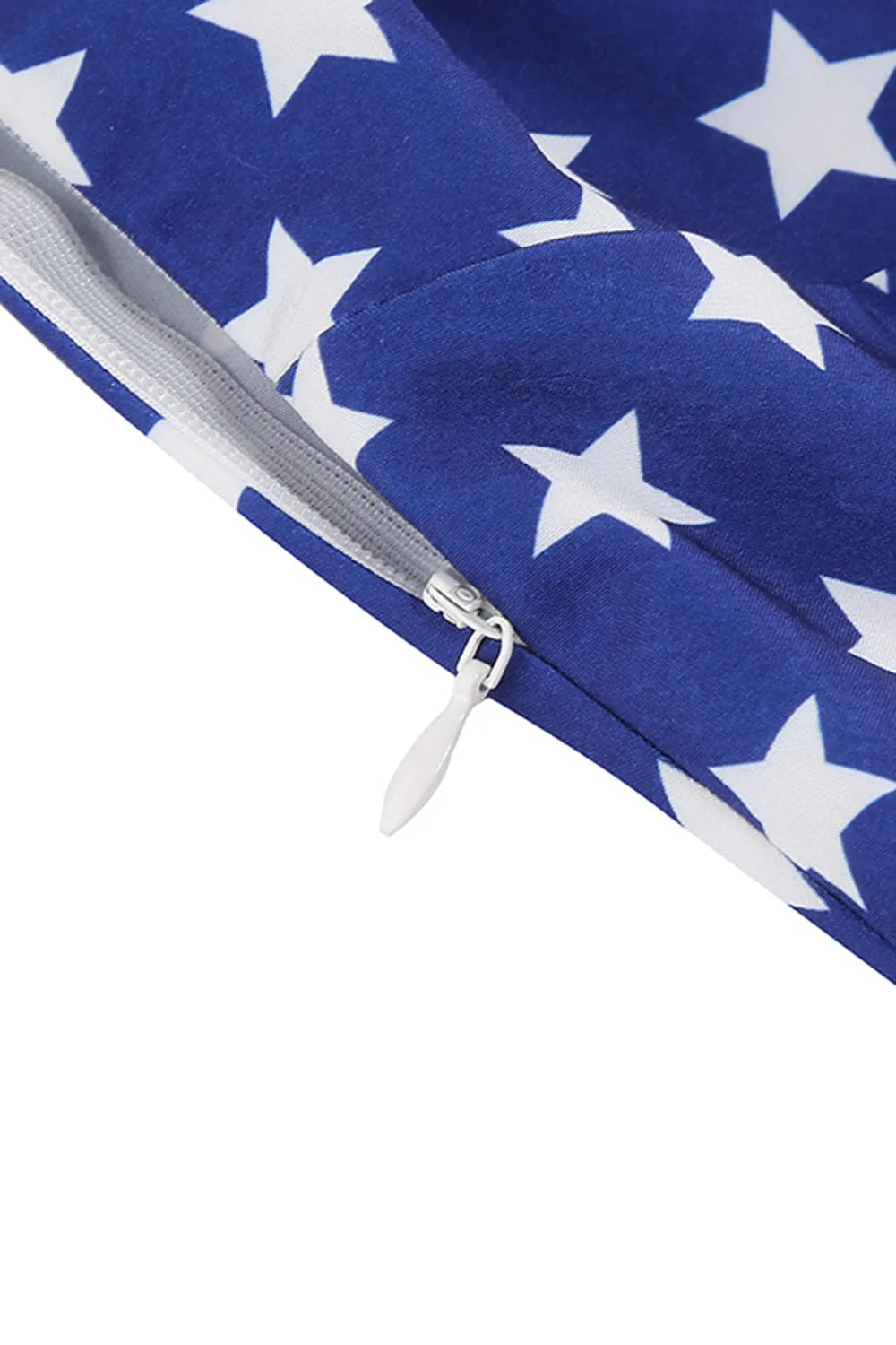 Stripes Sleeveless Swing 1950s Dress with Star sold by Zapaka product image thumbnail 5